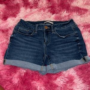Women’s Dark Stretchy LowRise Midi Shorts